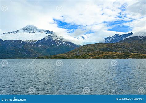 Cruising the Strait of Magellan in Chile Stock Image - Image of rural ...