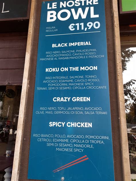 Carta del restaurante Koku poke n'roll & Booba'z Bubble Tea, San Donato ...