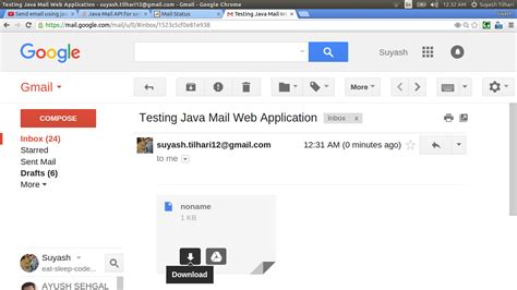 Sending Email with Attachment in Java 的图像结果