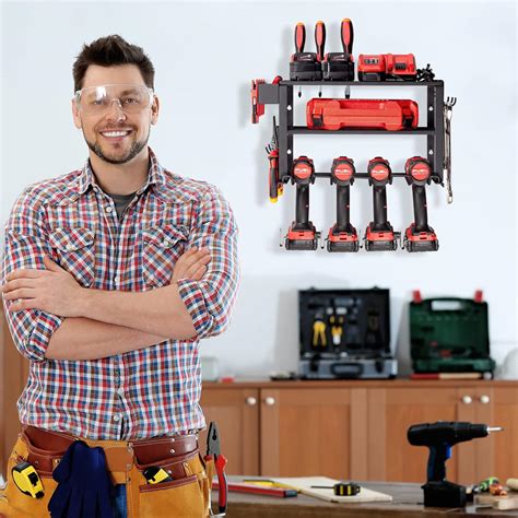 Buy TreeLen Power Tool Organizer Wall Mount, Power Tool Holder 3 Layers ...