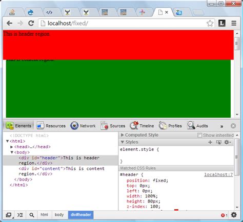 Image result for Sticky Header CSS