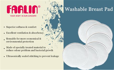 Buy Farlin Washable Breast Pads (Pack of 6) Online at Low Prices in ...
