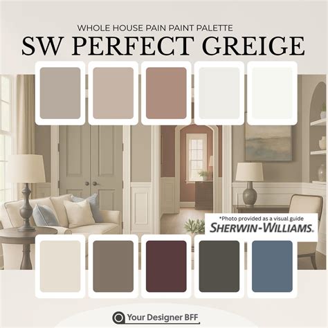 SW 6073 Perfect Greige Paint Palette | Sherwin-williams Neutral Color ...