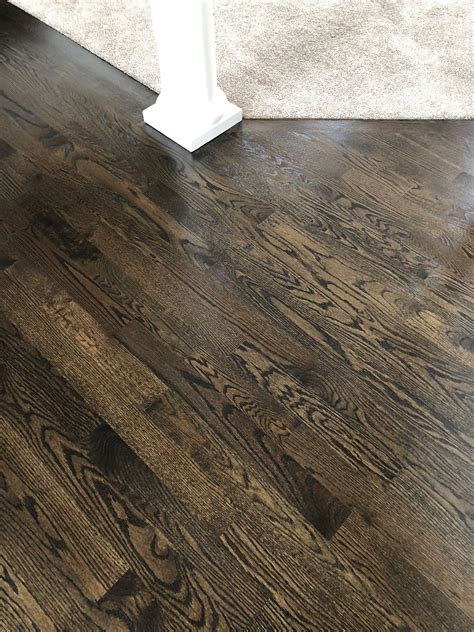 75% Jacobean 25% Ebony Satin Finish Wood Floor