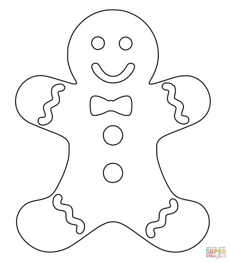 Printable Gingerbread Man Coloring Pages at GetDrawings | Free download
