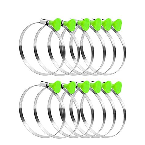 Buy 4 Inch Key Hose Clamp 12packs Key-Type Adjustable Stainless Steel ...