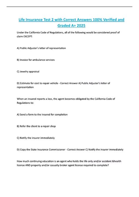 Image result for Life Insurance Test Help