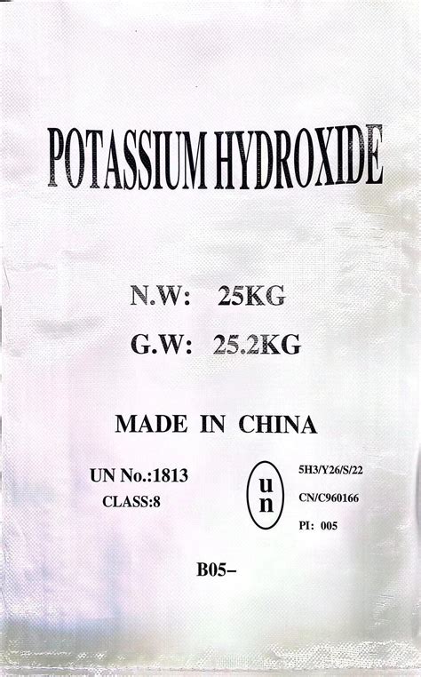 90% KOH Potassium Hydroxide Caustic Soda Potash Ash with Competitive ...
