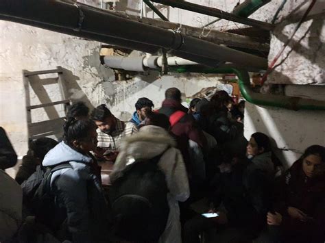 Watch : Indian students in Kyiv University taking shelter in basement ...