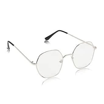 Buy FASHION STAR Metal Frame Flat Glasses Octagonal shape sunglasses ...