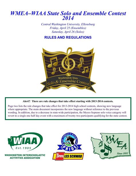 WMEA–WIAA State Solo and Ensemble Contest 2014