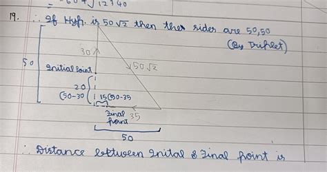 A person moves towards North a distance of 30 m from a point P and ...