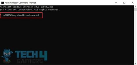 Using Command Prompt to Reset PC 的图像结果