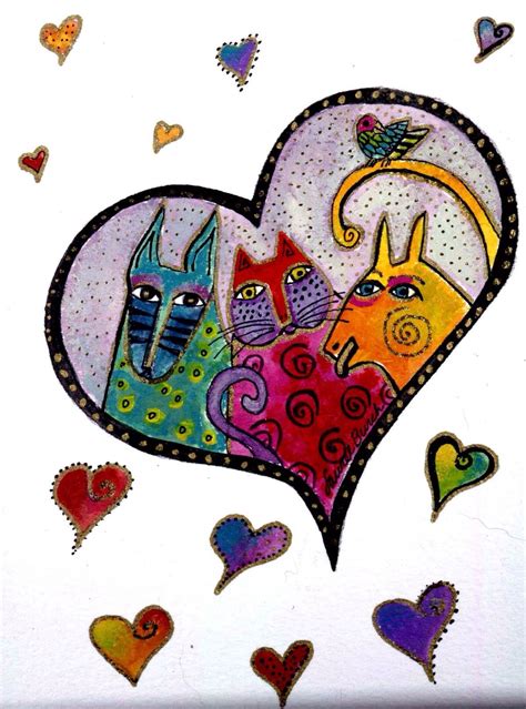 Pin by Cheryl Beaumier on Hand Painted Furniture | Laurel burch cats ...