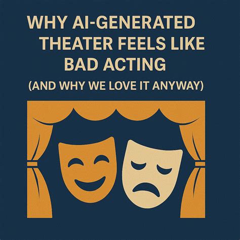 Why AI-Generated Theater Feels Like Bad Acting (And Why We Love It Anyway) - Roy Samuelson