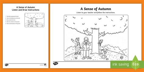 Listen and Draw a Story | A Sense of Autumn | Twinkl