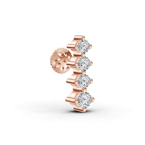 Classic Vertical Diamond Nosepin | Wondr Diamonds – Wondrdiamonds