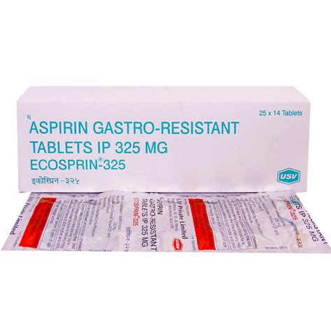 Ecosprin-325 Tablet | Uses, Side Effects, Price | Apollo Pharmacy
