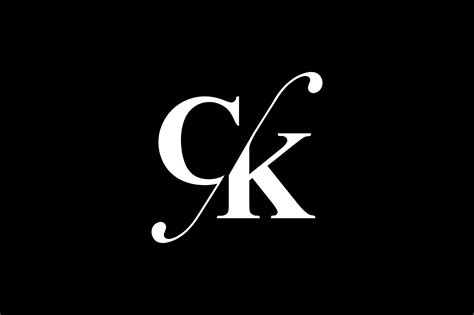 Initial letter ck logo template design Royalty Free Vector