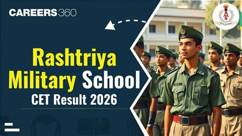 Rashtriya Military School Result 2026 Out, Check RMS CET Result, Merit List