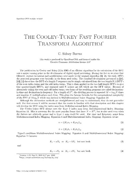 Image result for Cooley and Tukey Algorithm
