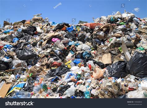 Pile Of Domestic Garbage In Landfill Stock Photo 139068833 : Shutterstock