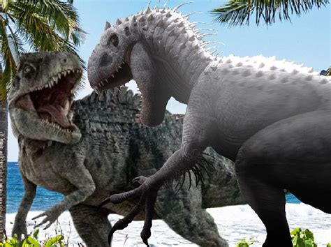 Giganotosaurus vs Indominus Rex Jurassic World Battle Force Jurassic ...