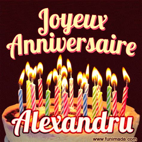Happy Birthday Alexandru GIFs for Him - Download on Funimada.com