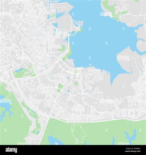 Downtown vector map of Batam, Indonesia. This printable map of Batam contains lines and classic ...
