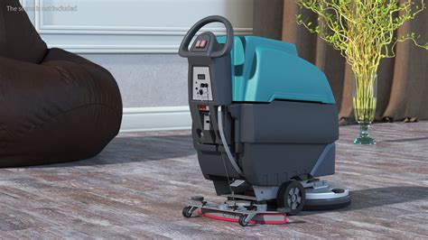 Professional Floor Cleaning Machine Turquoise 3D - TurboSquid 2223900