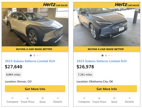 Subaru Solterra EVs Are Going For Fire-Sale Prices Through Hertz