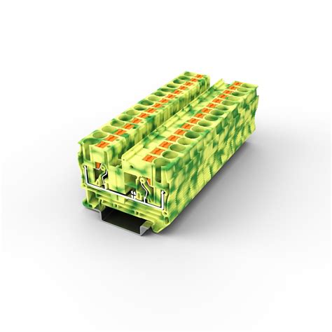 PT6-PE Phoenix Contact Push in Electrical Ground Wiring DIN Rail ...