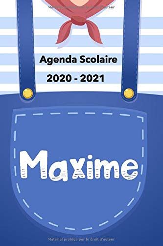 Buy Maxime : Agenda Scolaire 2020 - 2021 garçon: Agenda journalier et ...
