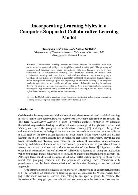 Computer Supported Collaborative Learning 的图像结果