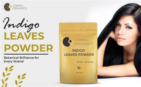 Buy CARMEL ORGANICS Indigo Leaves Powder (340 Grams) – Natural Hair ...