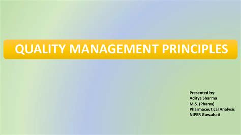 Image result for Development of Quality Management Principles