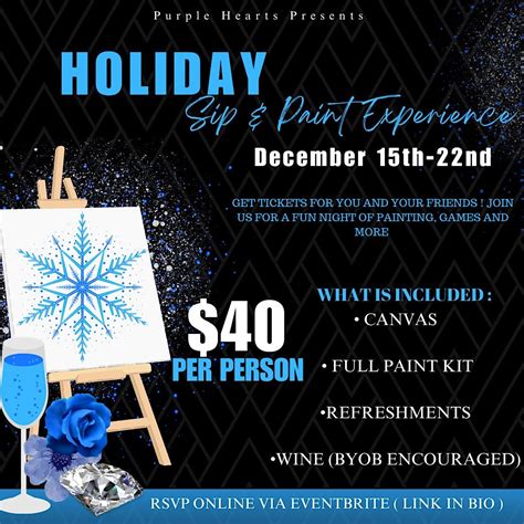Holiday Sip and Paint Experience, 6030 GA-85, Riverdale, 15 December to ...