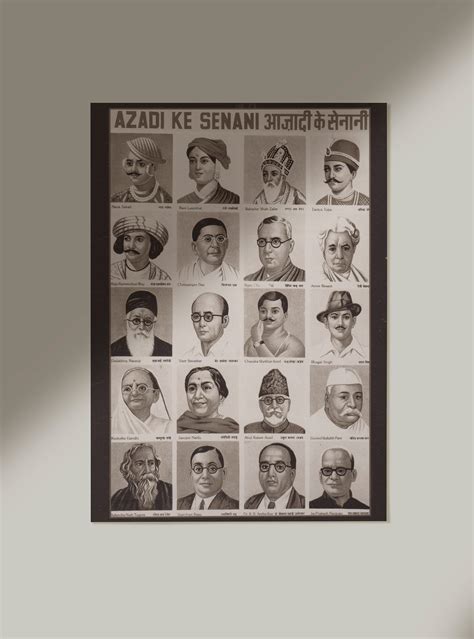 Buy Printable Indian Freedom Fighters Poster | Azadi Ke Senani ...