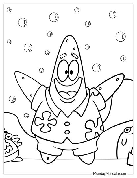 Patrick And Spongebob Coloring Pages