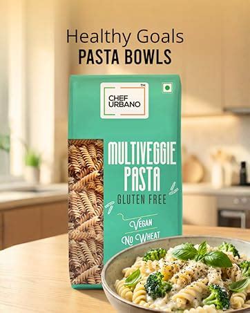 Chef Urbano Gluten Free Multi Veggie Fusilli Pasta 250 Gms| No Maida ...