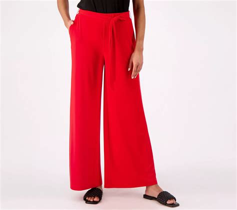 Girl With Curves Petite Wide Leg Knit Pant - QVC.com