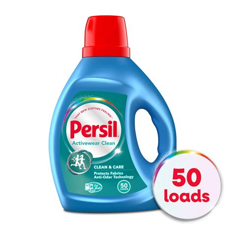 Persil Activewear Clean Liquid Laundry Detergent, 100 Fluid Ounces, 50 ...