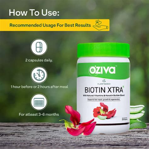 Buy OZIVA PLANT BASED BIOTIN XTRA CAPSULES (WITH KERATIN BUILDER) FOR ...