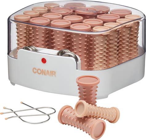 Amazon.com : Conair Ceramic 1 1/2-inch Hot Rollers, Super Clips ...