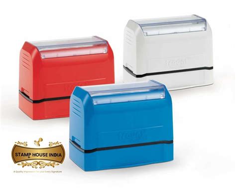 Poveria Customized Self Ink Pri Ink Rubber Stamp with Your Print Matter ...