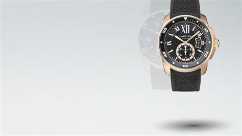 New Cartier Calibre de Cartier W7100051 Gents Watch 18K Pink Gold and ...