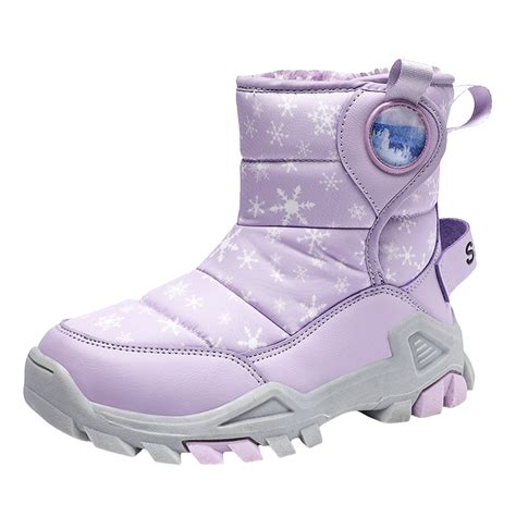 Ramiter Boys Girls Toddler Snow Boots Waterproof Slip Resistant Outdoor ...