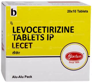 Lecet 5 Mg Tablet 10 - Uses, Side Effects, Dosage, Price | Truemeds
