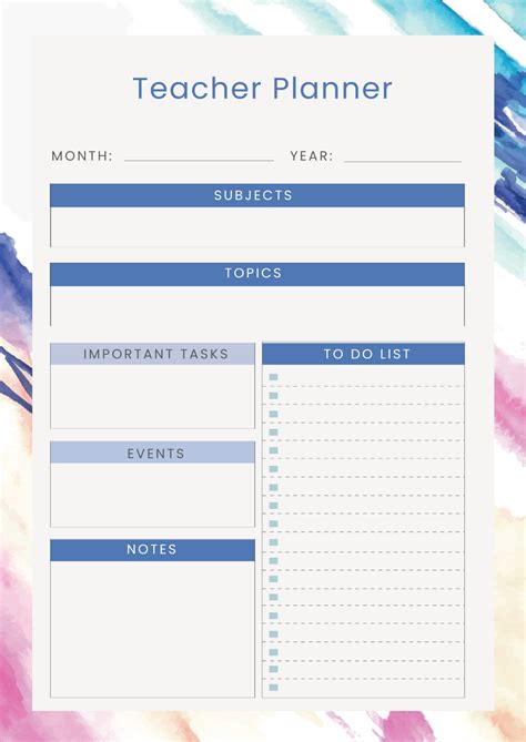 Teacher Planner Template Google Sheets at Rudolph Miller blog