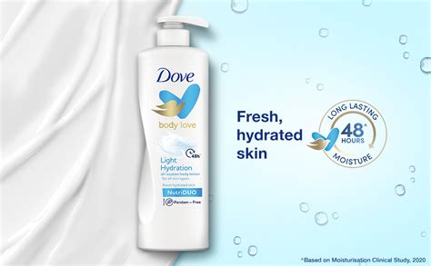 Dove Body Love Light Hydration Body Lotion For All Skin Types Paraben ...